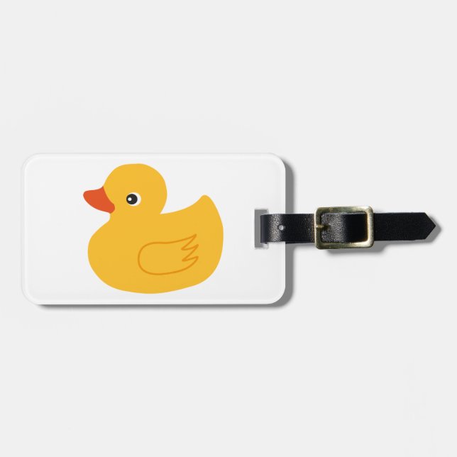Yellow Duck Luggage Tag (Front Horizontal)