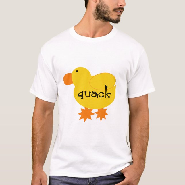 Yellow Duck Quack Tshirts and Gifts (Front)