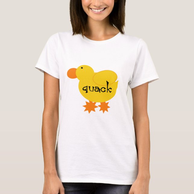 Yellow Duck Quack Tshirts and Gifts (Front)