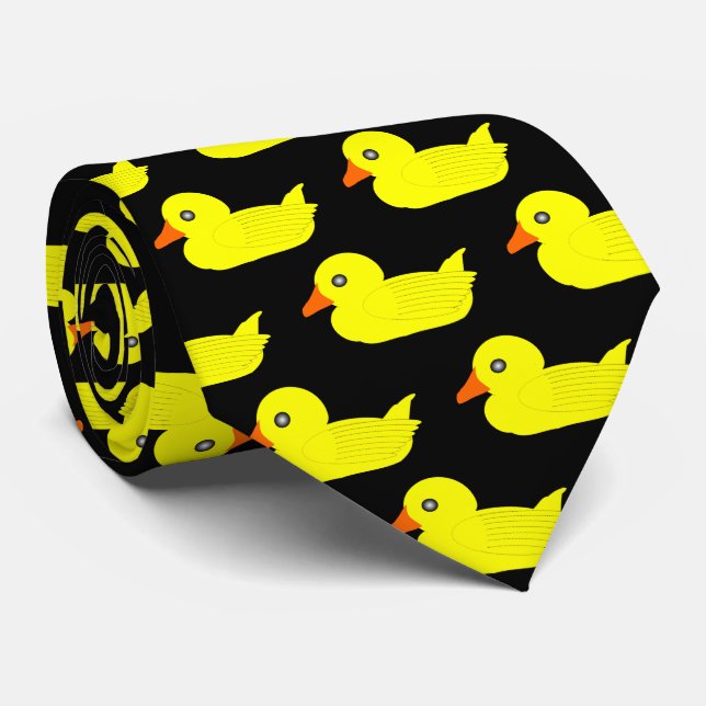 Yellow Duck Tie (Rolled)