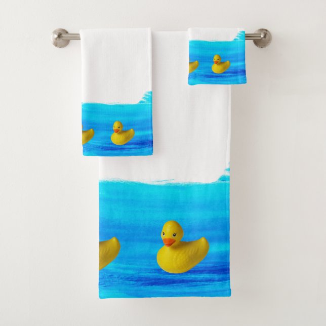 Yellow Duck Towel Set (Insitu)