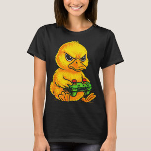 Yellow Duck Videogames Gamer Gaming Animal Boys Gi T-Shirt