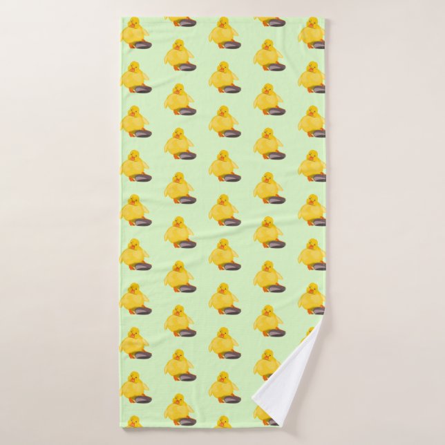 Yellow Duckling Bath Towel - Your Colours (Bath Towel)
