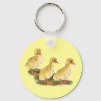Yellow Ducklings Key Ring