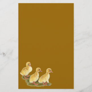 Yellow Ducklings Stationery