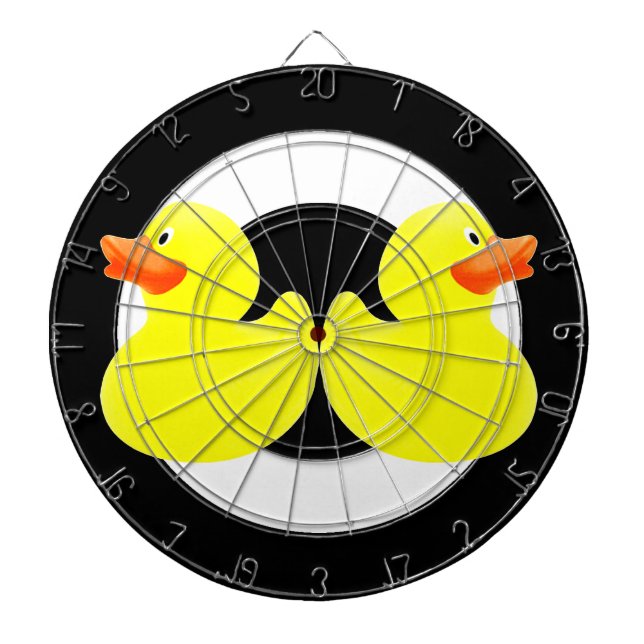 yellow ducks dartboard (Front)