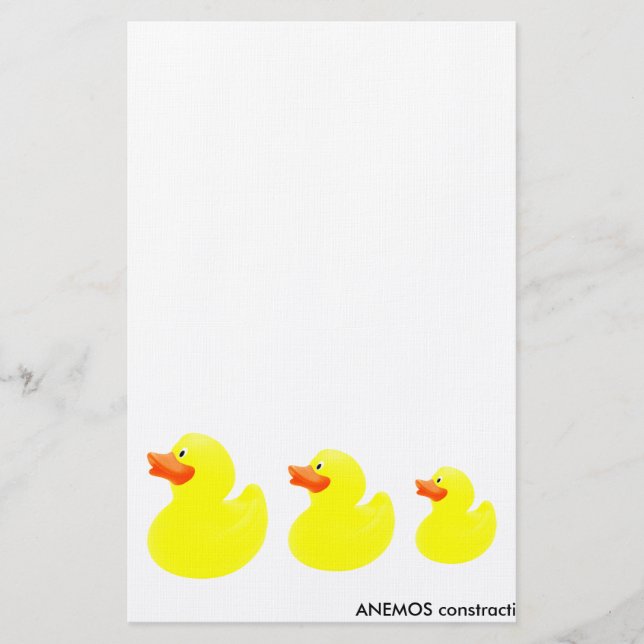 yellow ducks stationery (Front)