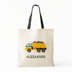 Yellow Dump Truck Kids Personalised Construction