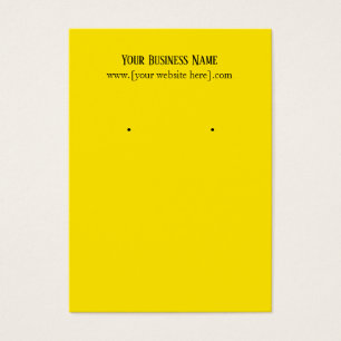 Yellow Earring Business Cards