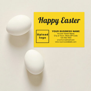 Yellow Easter Business Flat Greeting Card