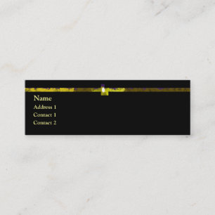 Yellow edge mini business card