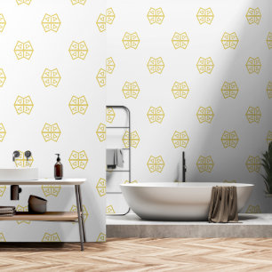Yellow Elegance Abstract Geometric Modern Simple Wallpaper