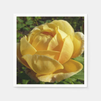 Yellow English Rose Napkin