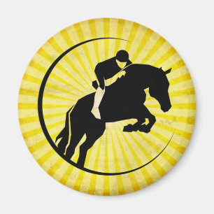 Yellow Equestrian Magnet