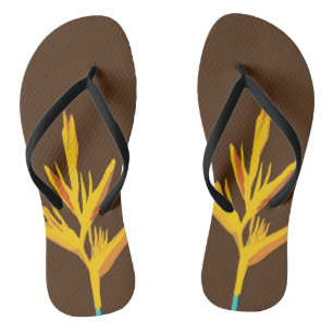 Yellow Exotic Flower Jandals
