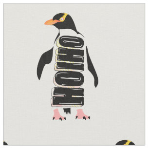 Yellow eyed penguin fabric