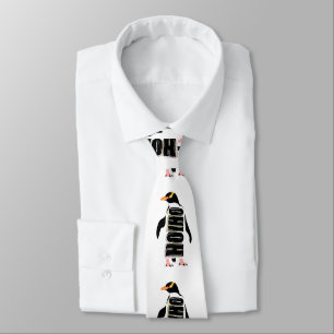 Yellow eyed penguin NZ bird Tie