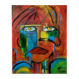 Yellow Eyes Acrylic Print