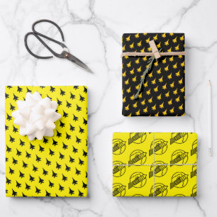 Yellow F-15E Strike Eagle Rocket Squadron Wrapping Paper Sheet