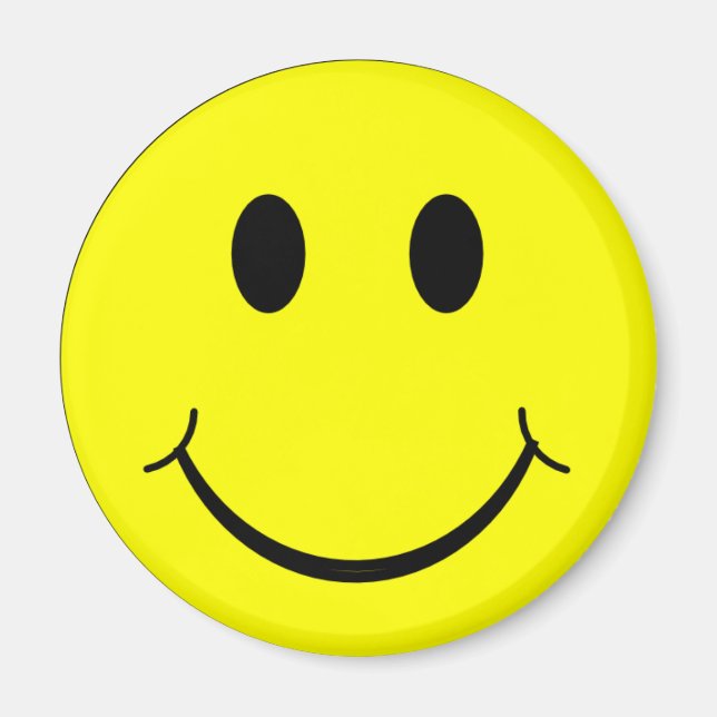 Yellow Face - Happy Face Magnet (Front)