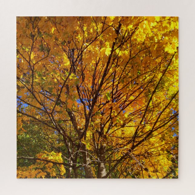 Yellow Fall Foliage Jigsaw Puzzle (Vertical)