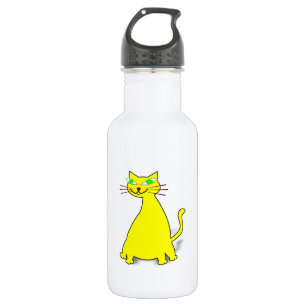Yellow Fat Cat 532 Ml Water Bottle