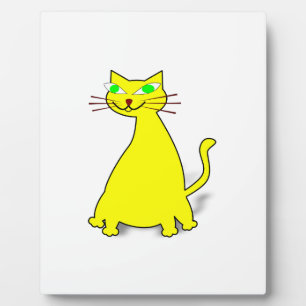 Yellow Fat Cat Plaque