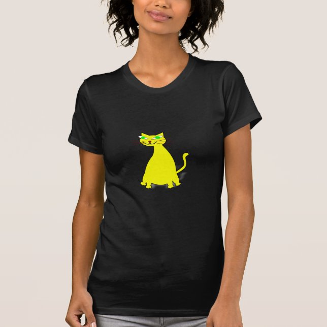 Yellow Fat Cat T-Shirt (Front)