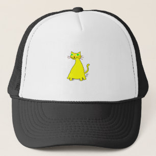 Yellow Fat Cat Trucker Hat