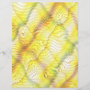 Yellow Faux Snakeskin Bulk Scrapbook Paper Pages