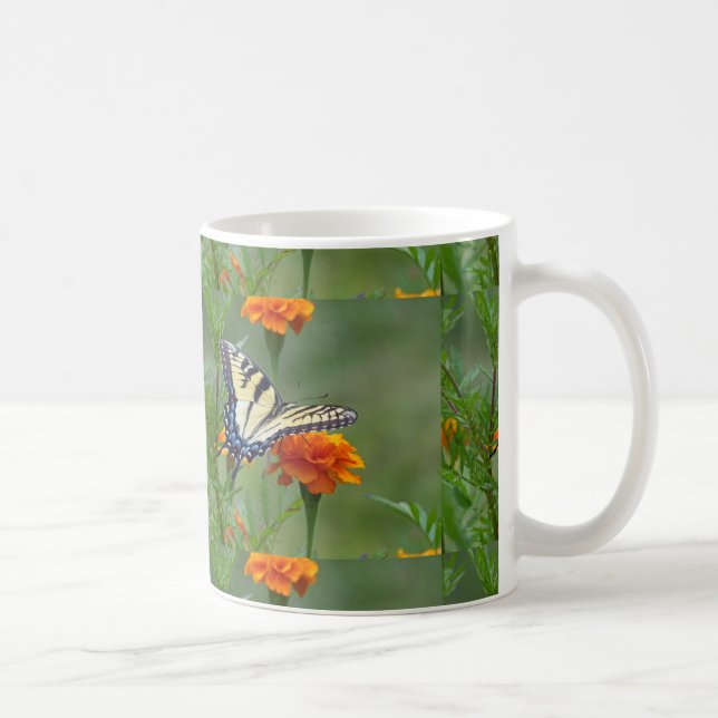 Yellow female Eastern Tiger Swallowtail Coffee Mug (Right)