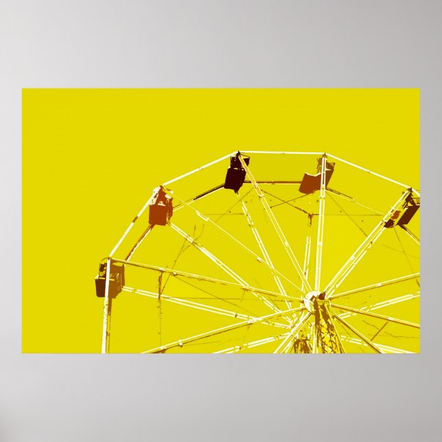 Yellow Ferris Wheel Poster (Front)
