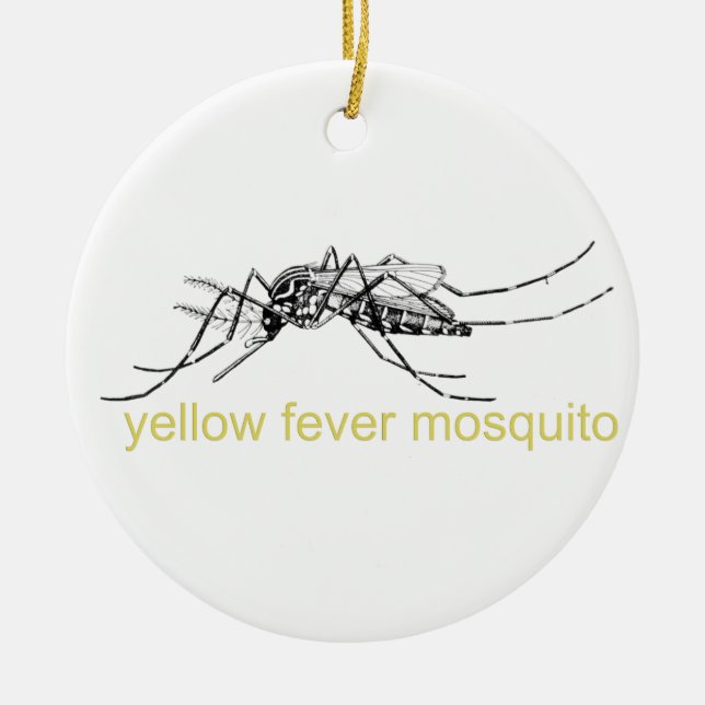 Yellow Fever Mosquito ornament (Front)