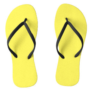 Yellow #FFF555, Golden Glow Jandals