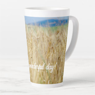 Yellow field latte mug