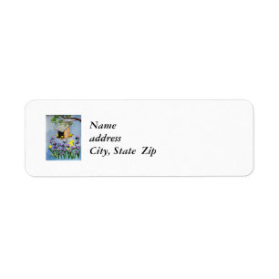 Yellow Finch Return address Label