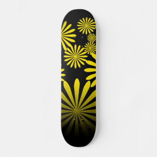Yellow Fireworks Skateboard