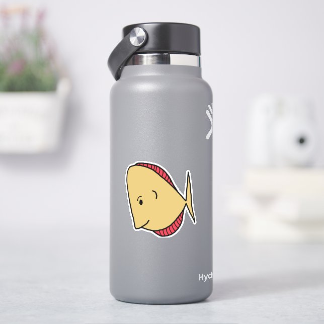 Yellow fish red fins (HydroFlask)