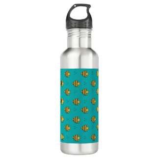 Yellow Fishes in the Water 710 Ml Water Bottle