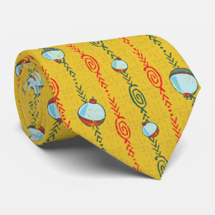 Yellow Fishing Bobber Tie