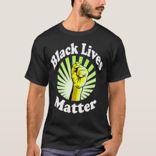 Yellow Fist Black Lives Matter BLM T-Shirt