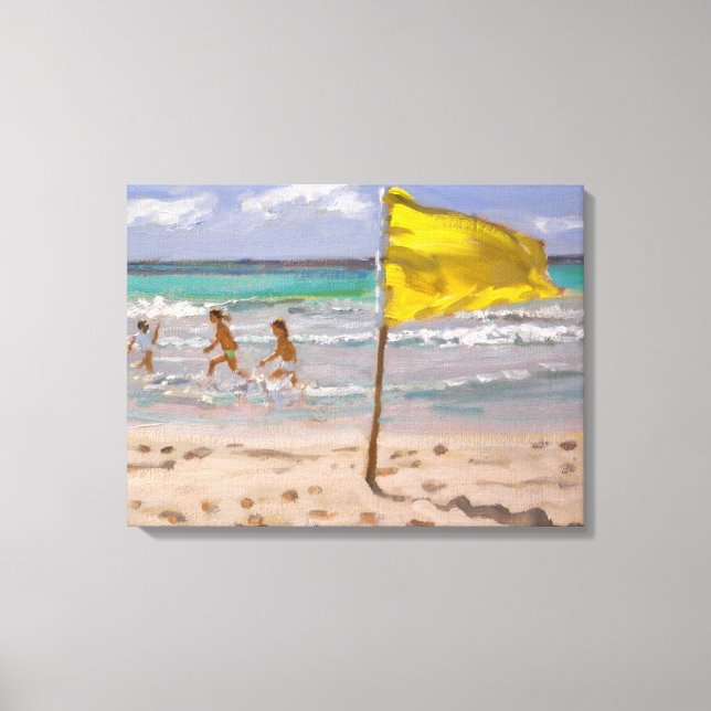 Yellow Flag Barbados 2010 Canvas Print (Front)