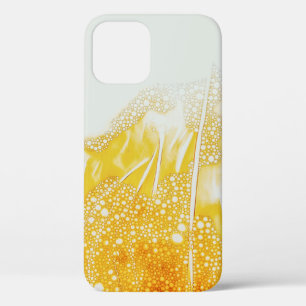 Yellow flame-themed illustration iPhone 12 case