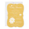 Yellow floral baby shower invitations with flowers