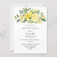 Yellow Floral Bridal Shower