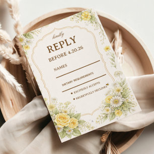 Yellow Floral Elegant Response Design