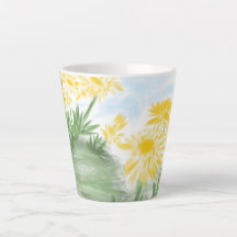 Yellow Floral mug
