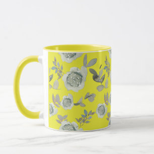 Yellow Floral Mug