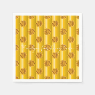 Yellow Floral Napkin