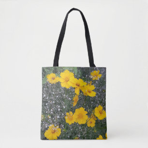 Yellow, floral, nature, flowering,flowers, nature, tote bag